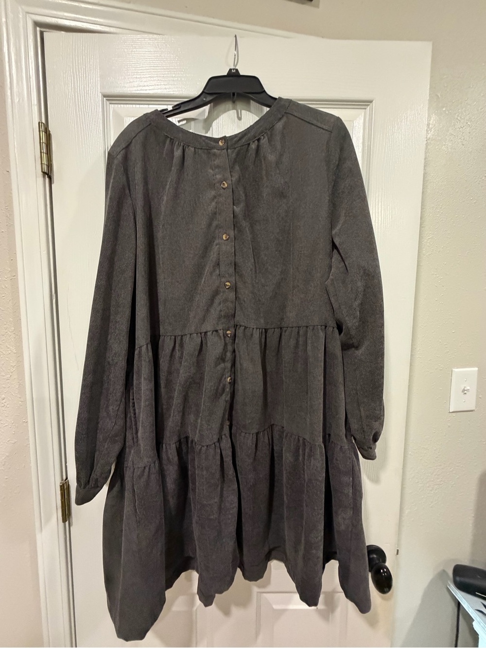 Simply Southern Charcoal Gray Button-Front Top